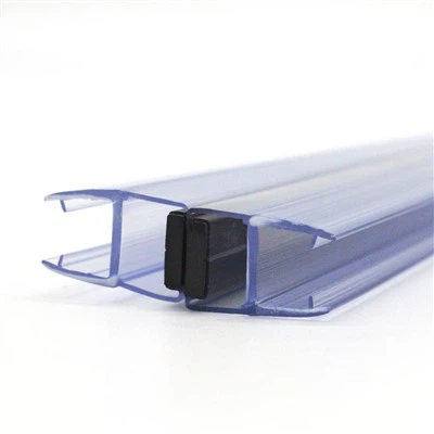 ประตูกระจกห้องน้ำอย่างดี PVC สีดำห้องอาบน้ำซีลแถบซีลห้องน้ำกันน้ำยาว