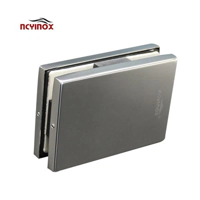 ตัวหนีบกระจก Nickel Rotunda Wall หรือ Curb Mount Frameless