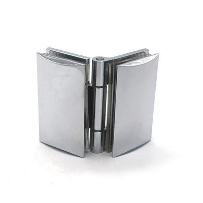 บานพับประตูห้องอาบน้ำแบบโค้งสแตนเลสไร้กรอบพร้อมอุปกรณ์กระจกสำหรับห้องอาบน้ำ